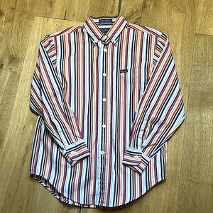 Faconnable stripped button down shirt size 7